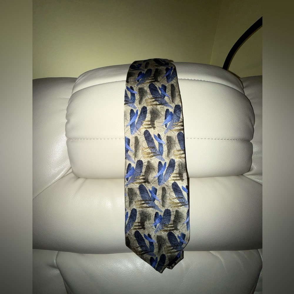 J. Garcia Blue and Tan butterflies III collection 15